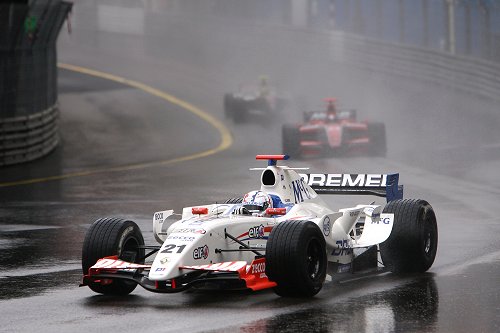Slippery when wet: Giedo van der Garde